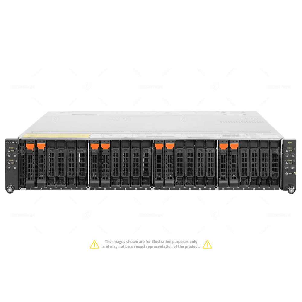 Gigabyte H262-Z63 8NVME 8x EPYC 7402 256GB RAM 8x 3.84TB SSD 4x 1TB M.2